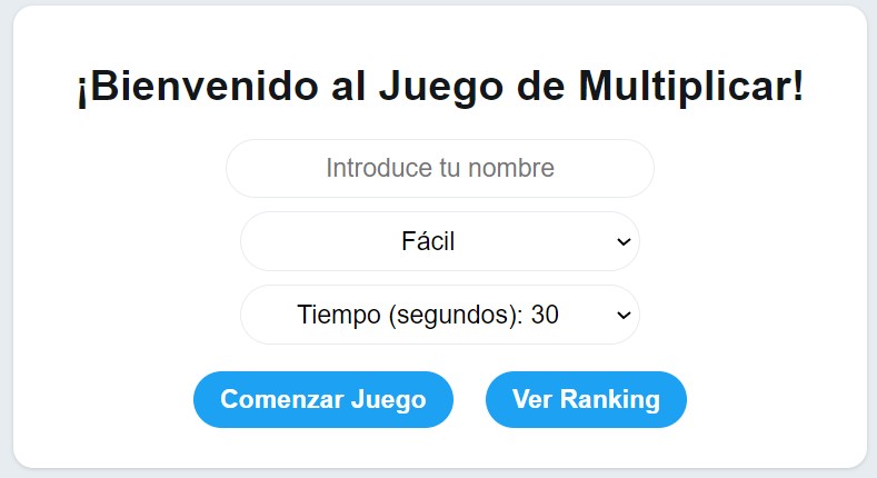 Juego de multiplicar